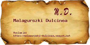 Malagurszki Dulcinea névjegykártya